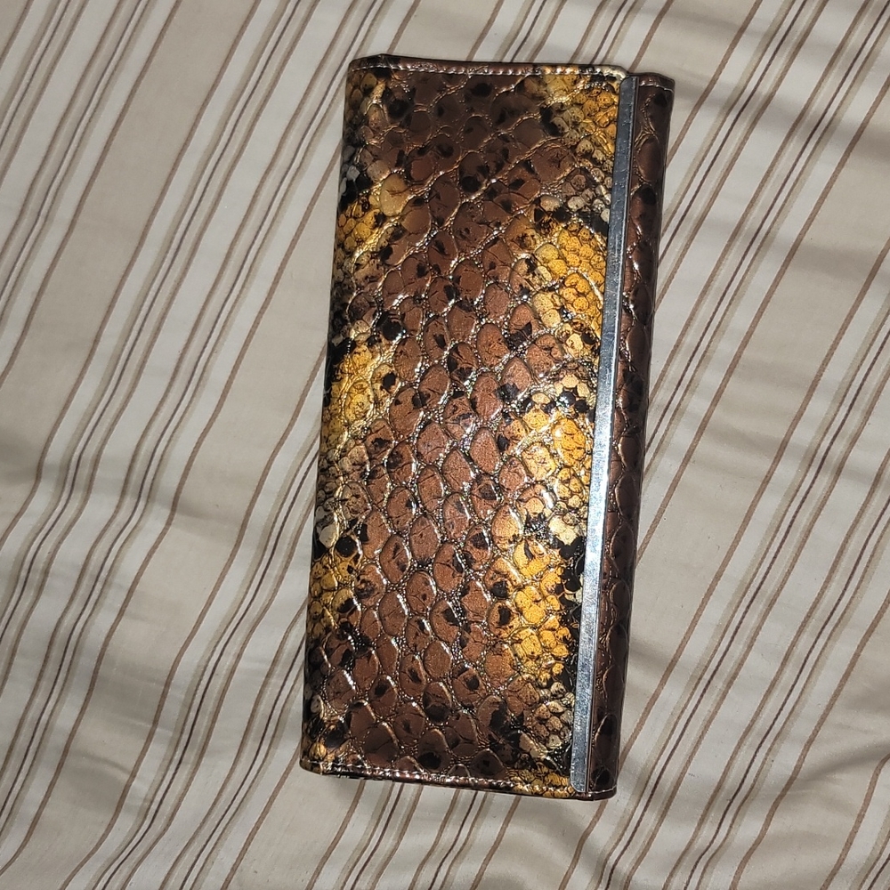 Snakeskin  type full size wallet